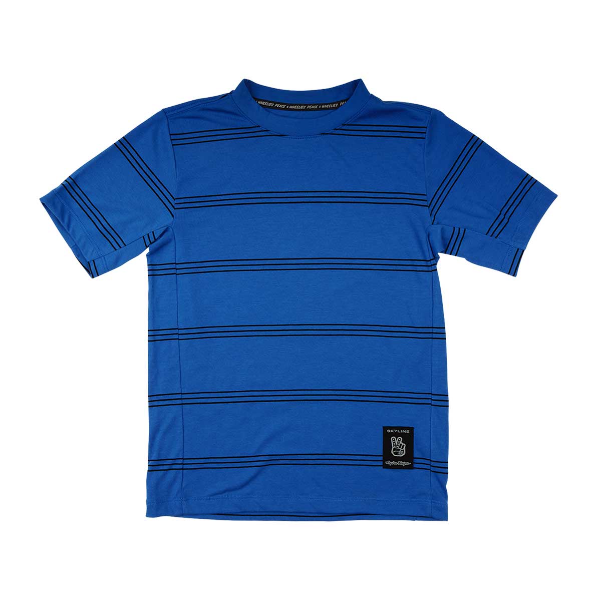 Troy Lee Designs Skyline Ride Short Sleeve Tee Kids' in Washed Out Cobalt
